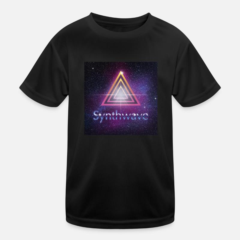 synthwave T-shirt sport Enfant