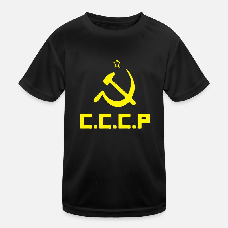 sovietunioncccp - Kinder Funktions-T-Shirt - Schwarz