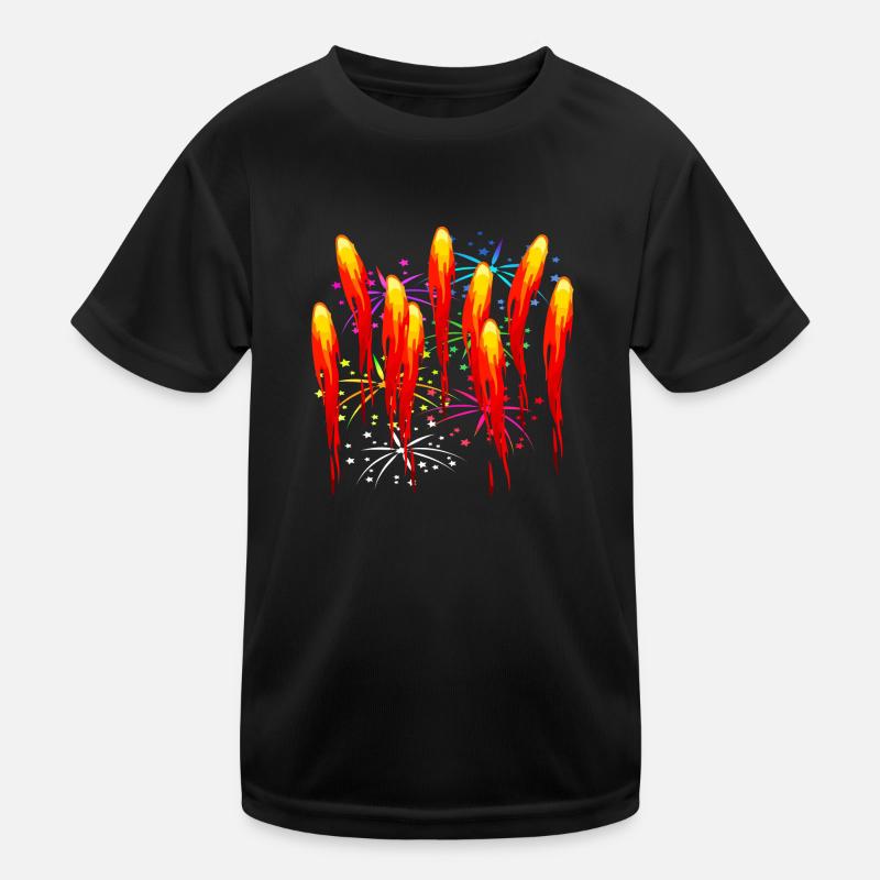 Fire fireworks fireworks Kids Functional T-Shirt