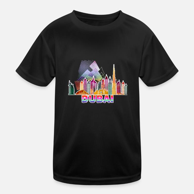 Dubai 3 J Kinder Funktions-T-Shirt