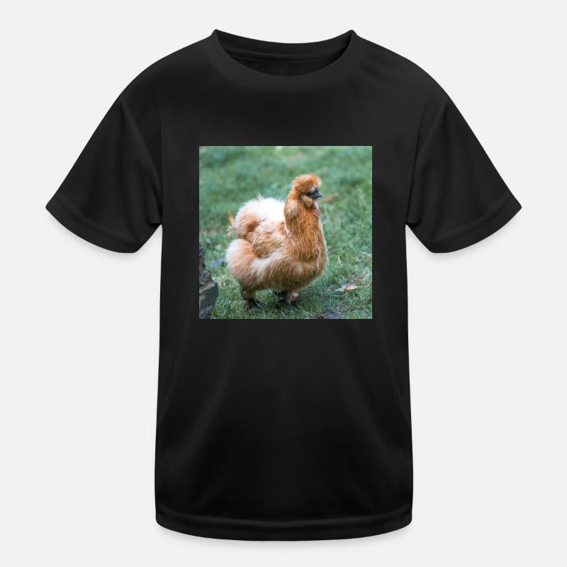Dwarf-silky chicken (Dwarf silk chicken) Kids Functional T-Shirt