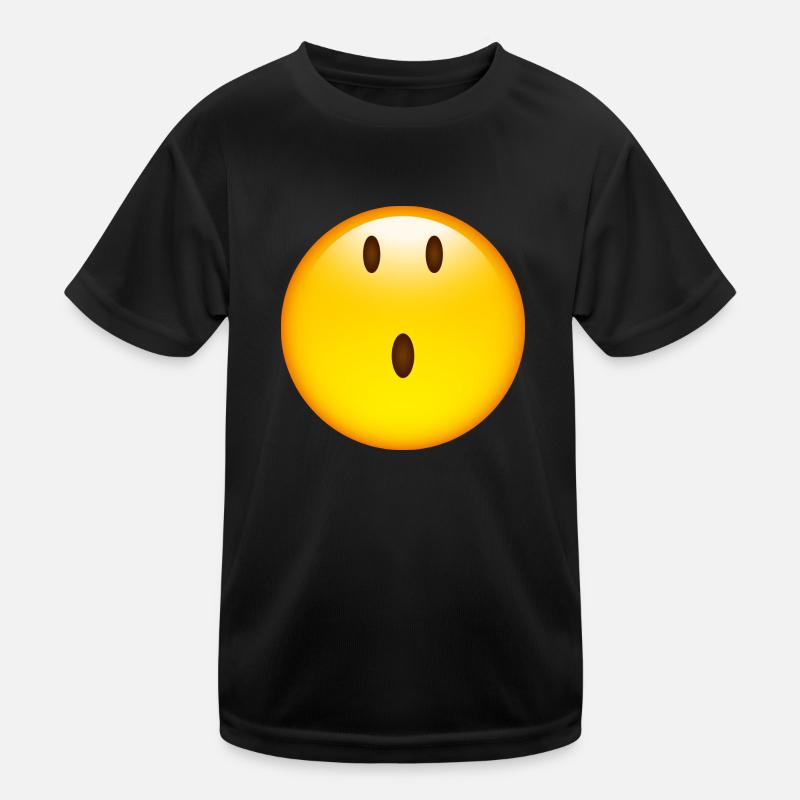 Smiley Glossy Speechless Kinder Funktions-T-Shirt