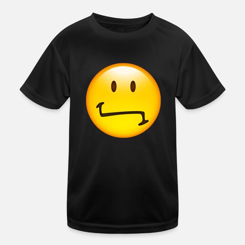 Smiley Indifferent Kids Functional T-Shirt