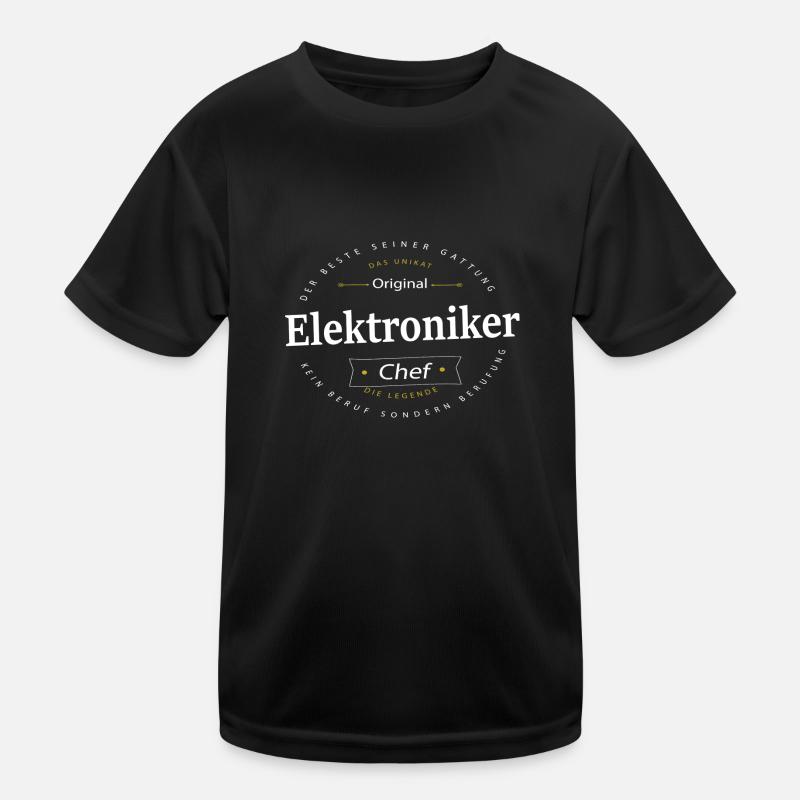 Beruf Elektroniker Kinder Funktions-T-Shirt