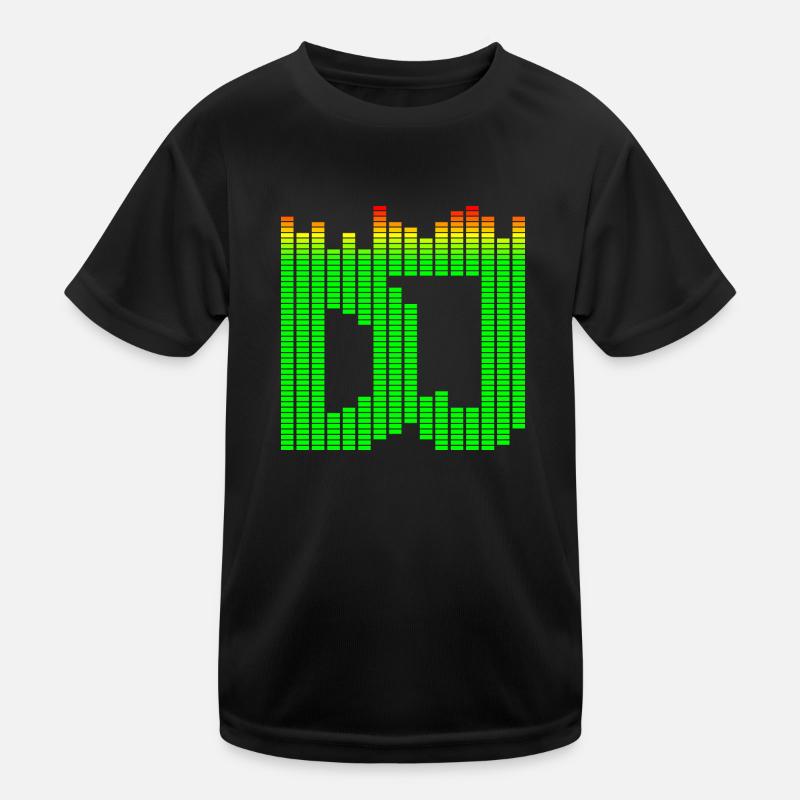 DJ music equalizer - Kids Functional T-Shirt - black