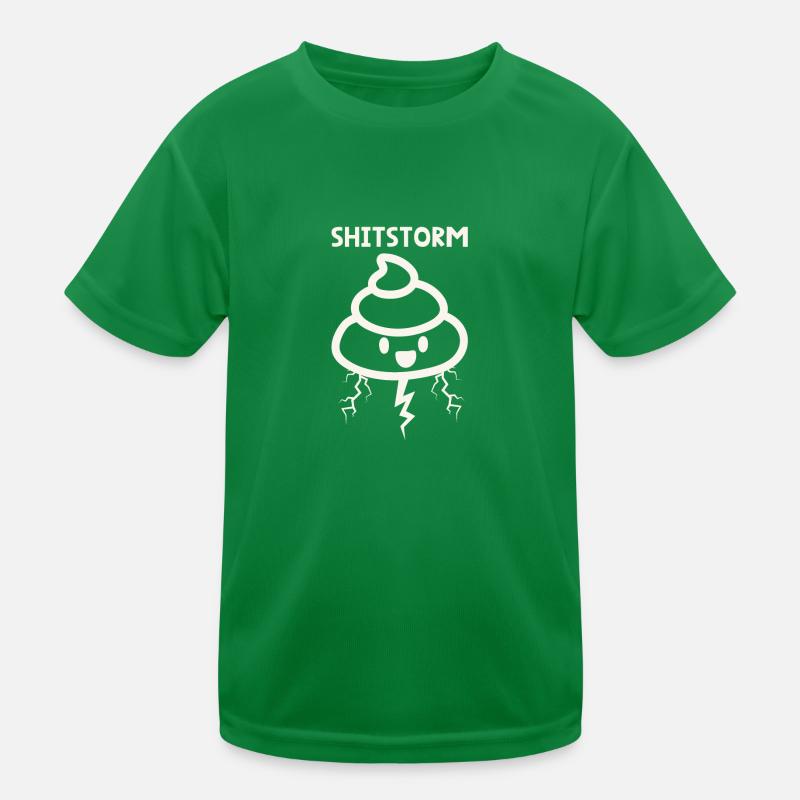 Shitstorm Kinder Funktions-T-Shirt