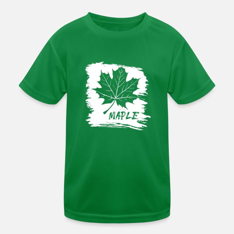 Maple. Canada. Leaf. Kinder Funktions-T-Shirt