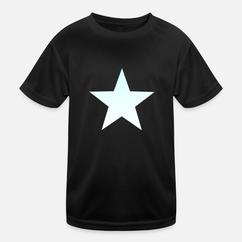 blau weißer Stern, blue white star heller stern Kinder Funktions-T-Shirt