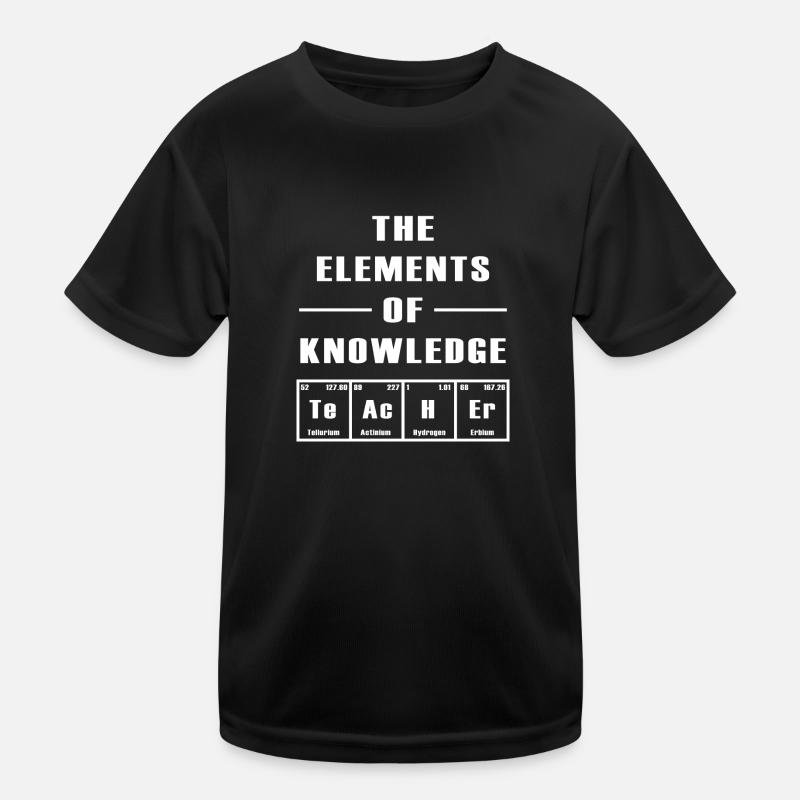 Les éléments de l'école des enseignants de cadeau de connaissances T-shirt sport Enfant