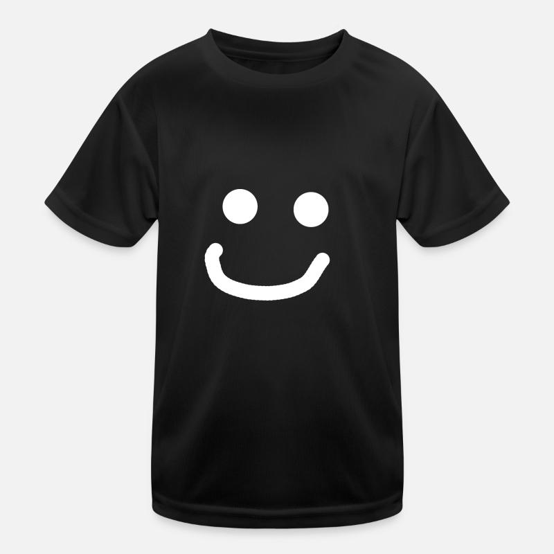 Smilender Smyler :) Weiß Kinder Funktions-T-Shirt