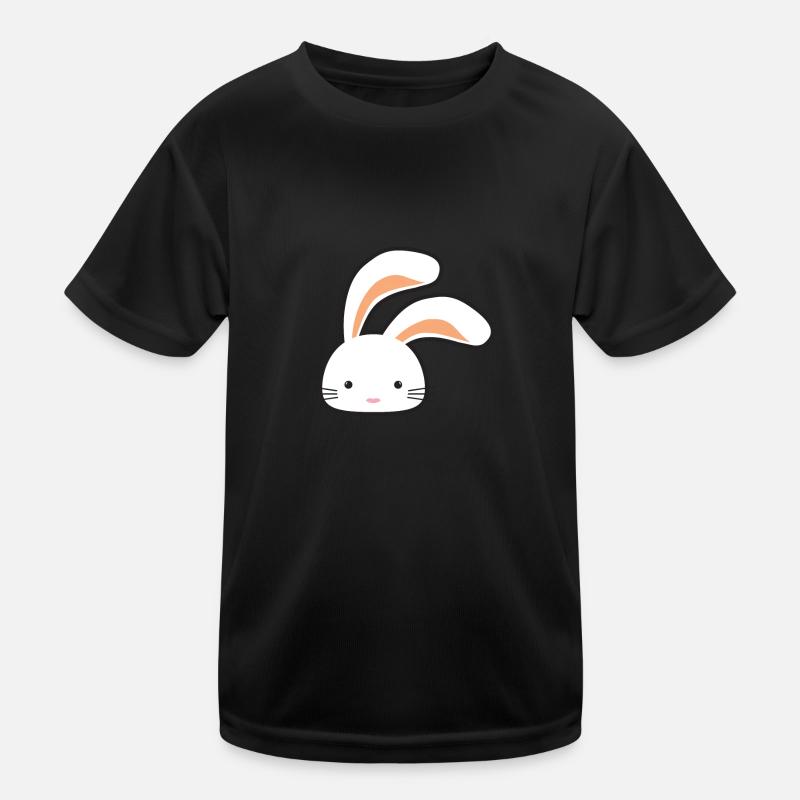 Cute rabbit with long ears Kids Functional T-Shirt