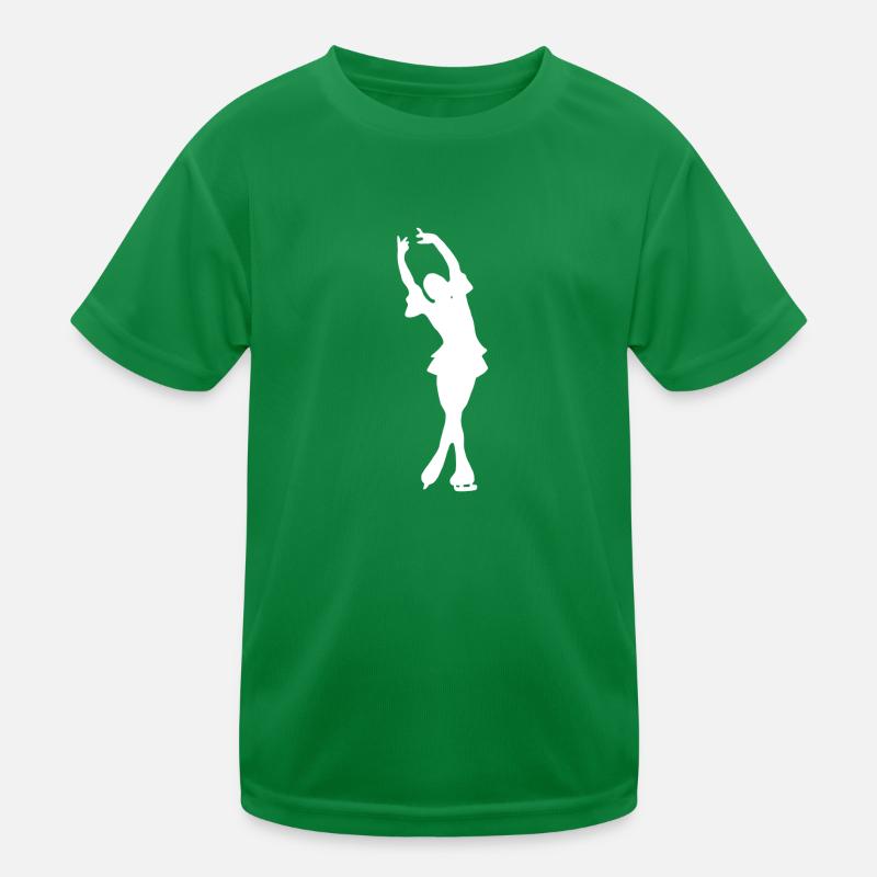 Schlittschuh Eiskunstlaufen Eislauf Eiskunstlauf Kinder Funktions-T-Shirt