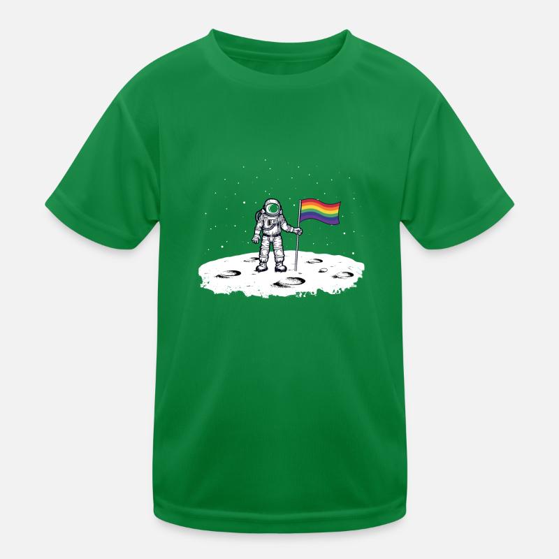Drapeau arc-en-ciel astronaute T-shirt sport Enfant