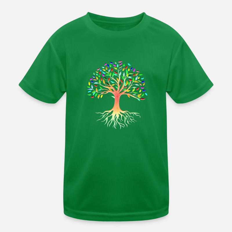 Mother nature roots tree arborvitae Kids Functional T-Shirt
