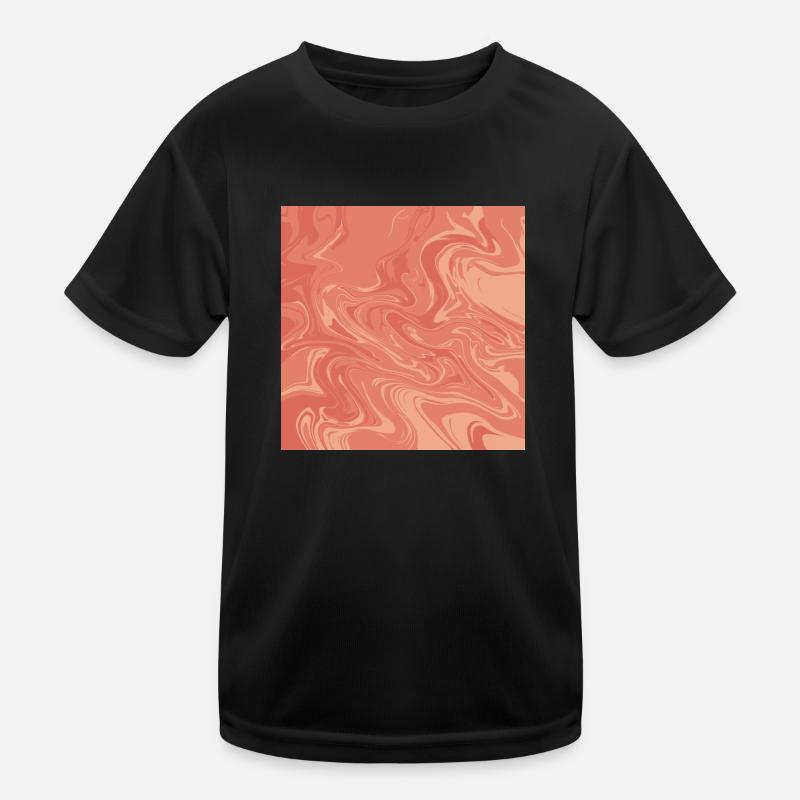 Marbre orange T-shirt sport Enfant