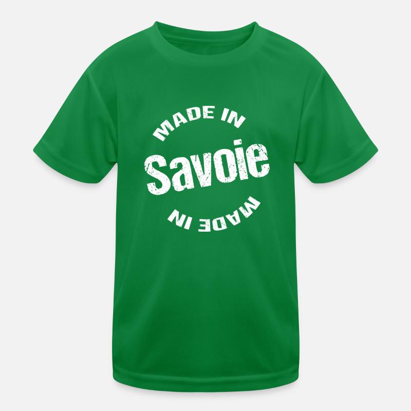Made in Savoie blanc T-shirt sport Enfant