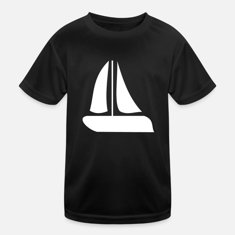 Segeln Segelboot Segelschiff Kinder Funktions-T-Shirt