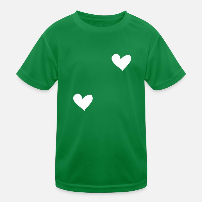 white hearts Kids Functional T-Shirt