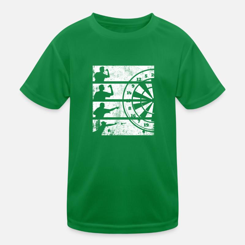 Geschenk Spruch Darts Wurfspieß Kinder Funktions-T-Shirt