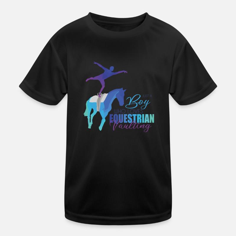 Voltigieren Pferd Kinder Funktions-T-Shirt