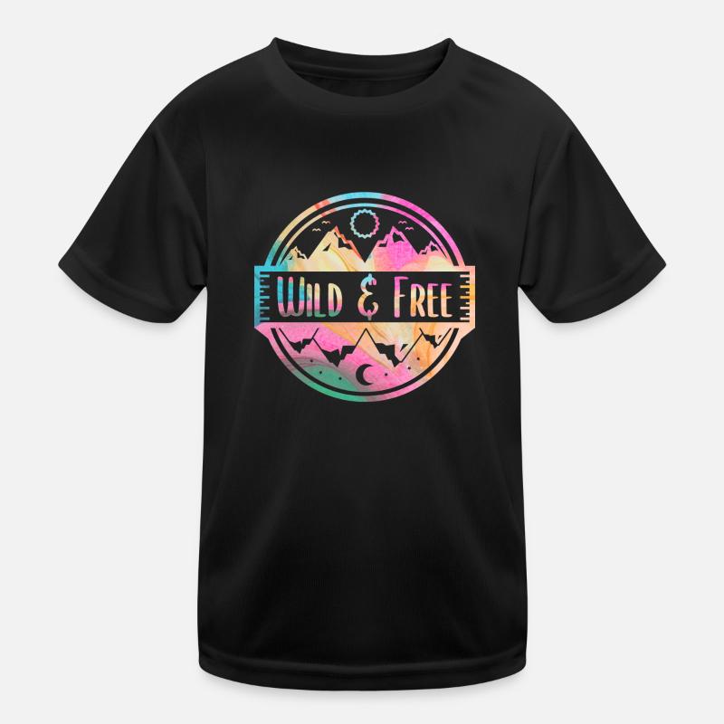 Wild and Free Kids Functional T-Shirt