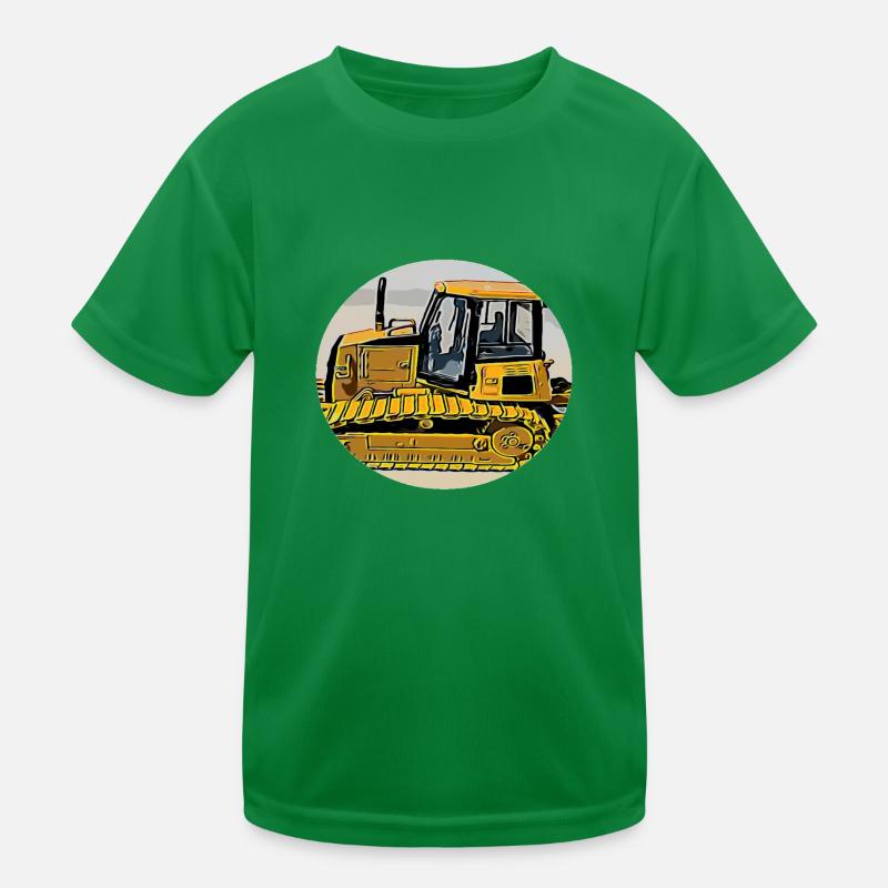 Bulldozer Kids Functional T-Shirt