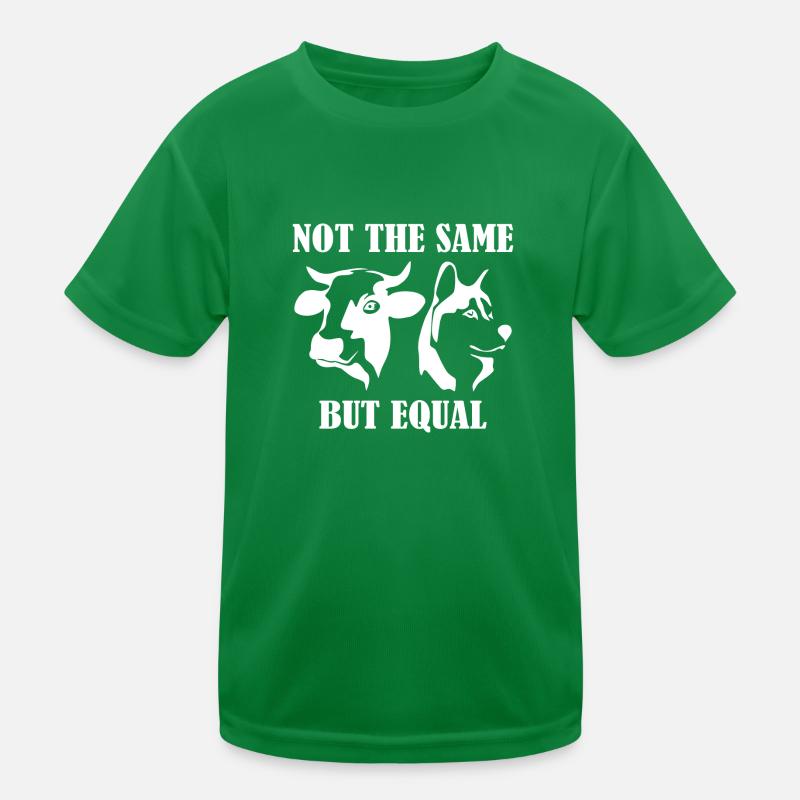 Not the same but equal Geschenk Pflanzen Vegan Kinder Funktions-T-Shirt
