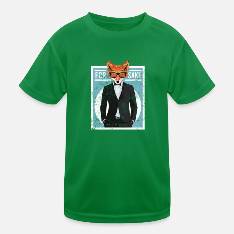 Fuchs Tier Abstrakt Kinder Funktions-T-Shirt