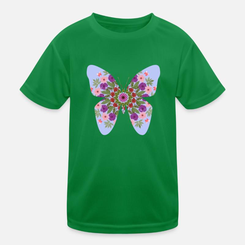 papillon et fleurs T-shirt sport Enfant