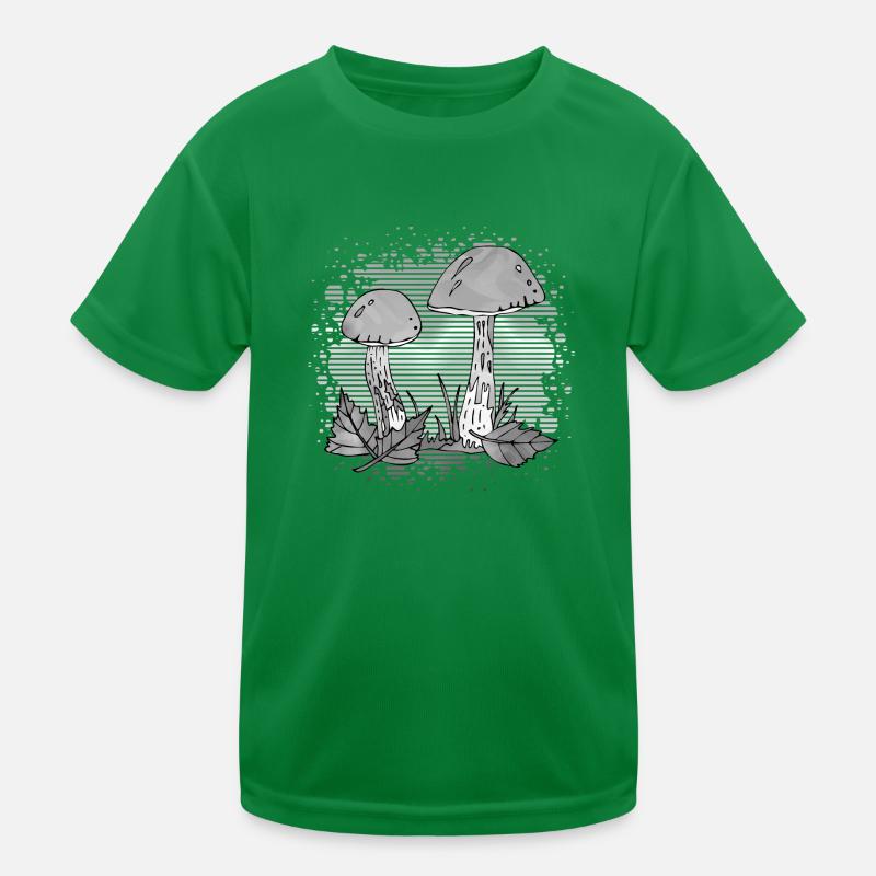 Pilze Kinder Funktions-T-Shirt