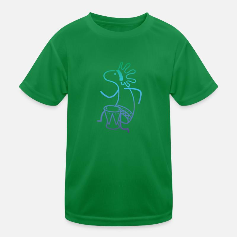 Kokopelli Drummer Kids Functional T-Shirt