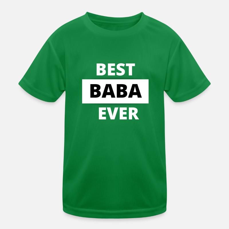 Hediyelik Türkisch Geschenkidee Best Baba Ever Kinder Funktions-T-Shirt
