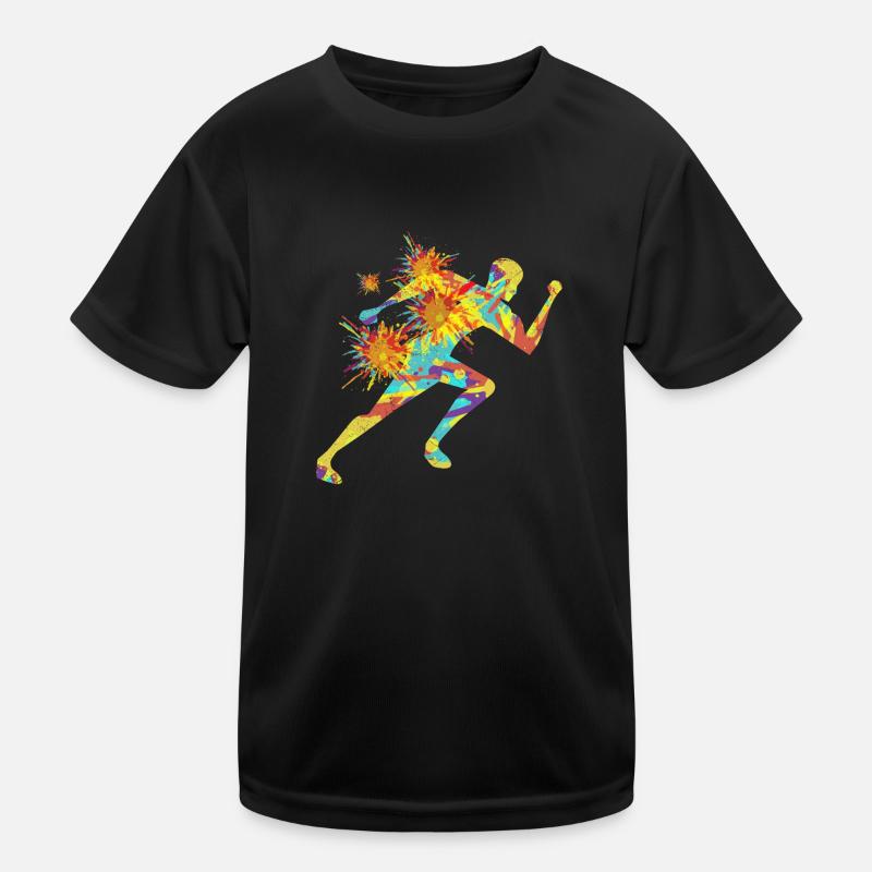 Splash Runner Jogger Marathon Halbmarathon Gift Kinder Funktions-T-Shirt
