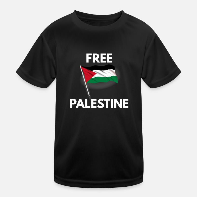 Libérer la Palestine - T-shirt sport Enfant - noir
