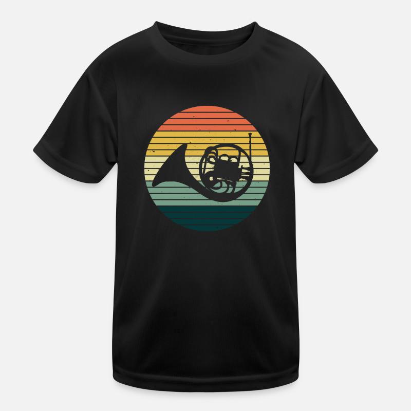 French horn horn player Kids Functional T-Shirt