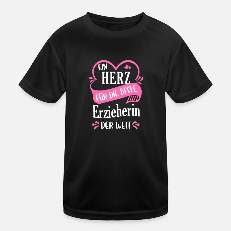 Erzieher Erzieherin Kindergärtner Spruch Beruf Kinder Funktions-T-Shirt