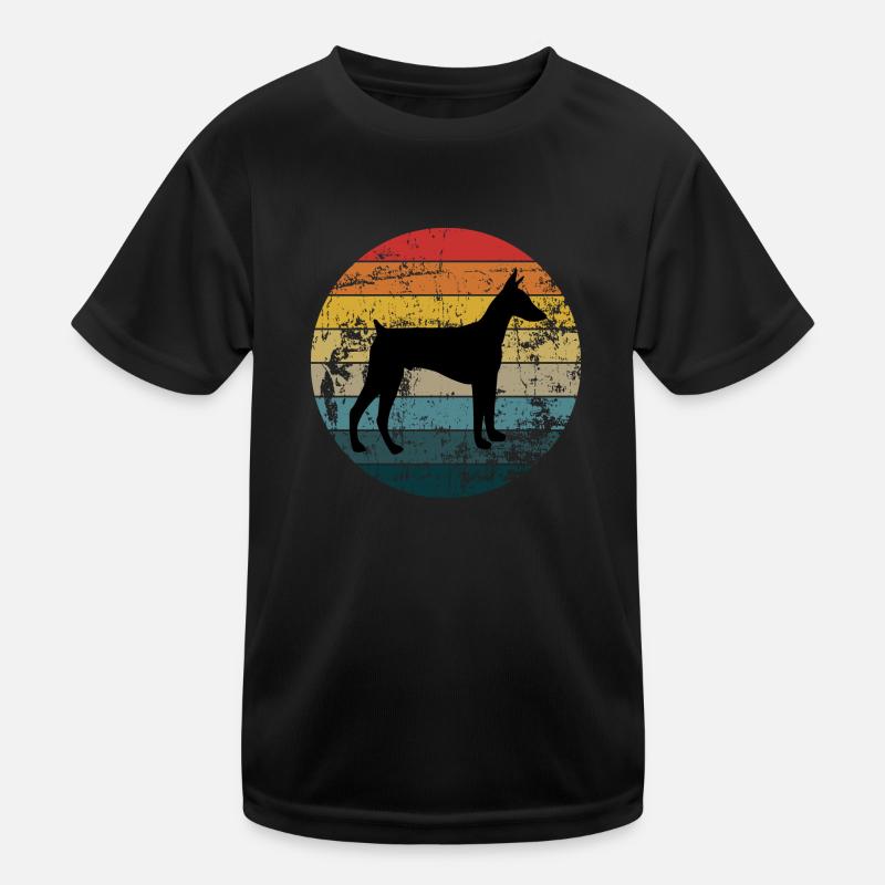 Dobermann Kinder Funktions-T-Shirt