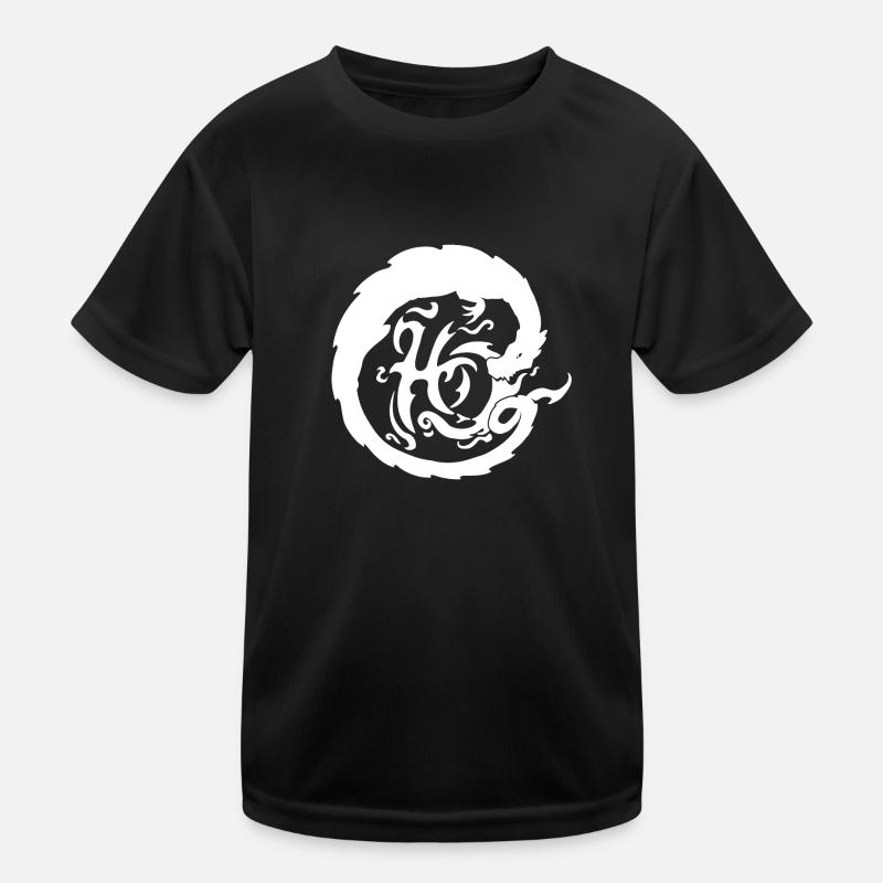 HD VIP Dragon Logo - Kids Functional T-Shirt - black