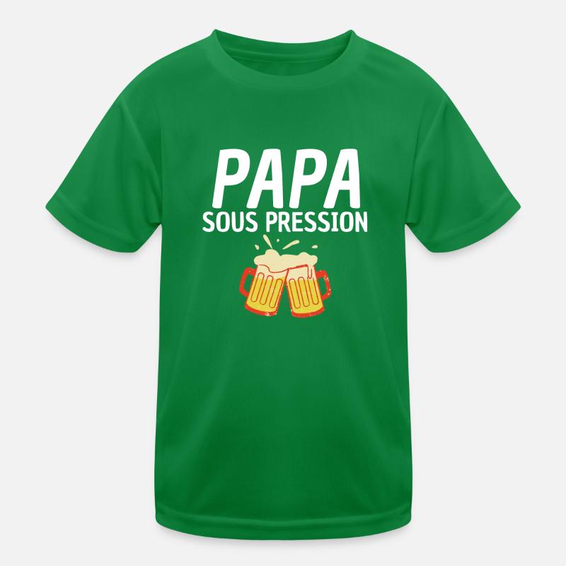 Papa sous pression. T-shirt sport Enfant