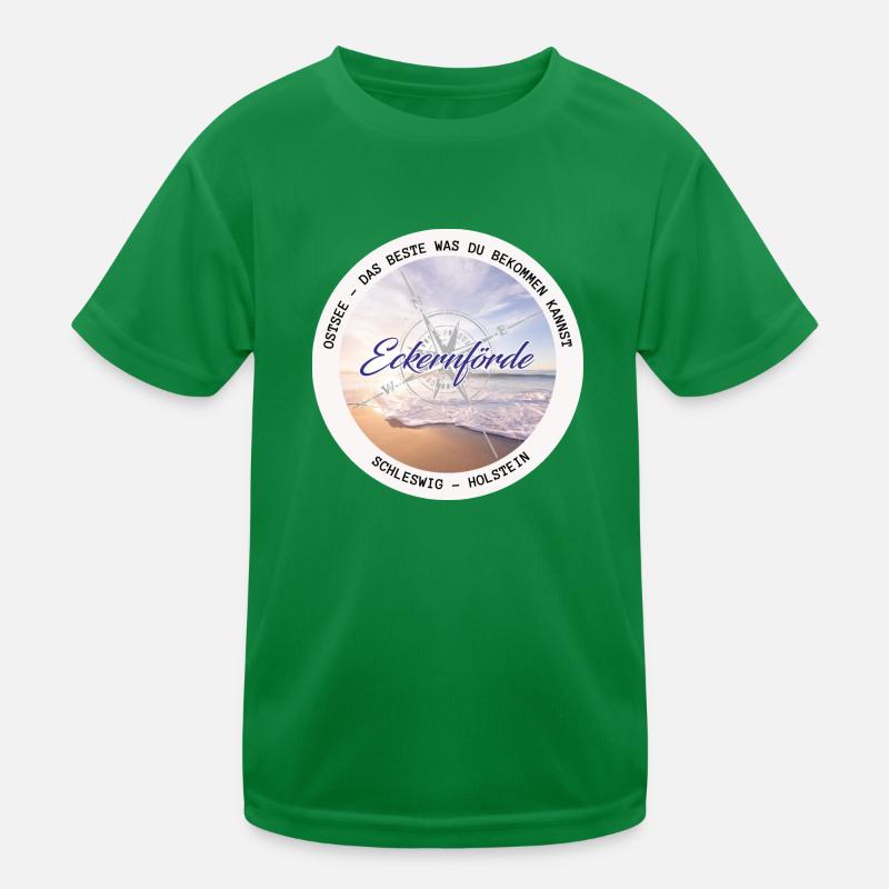 Eckernförde - Ostsee Kinder Funktions-T-Shirt