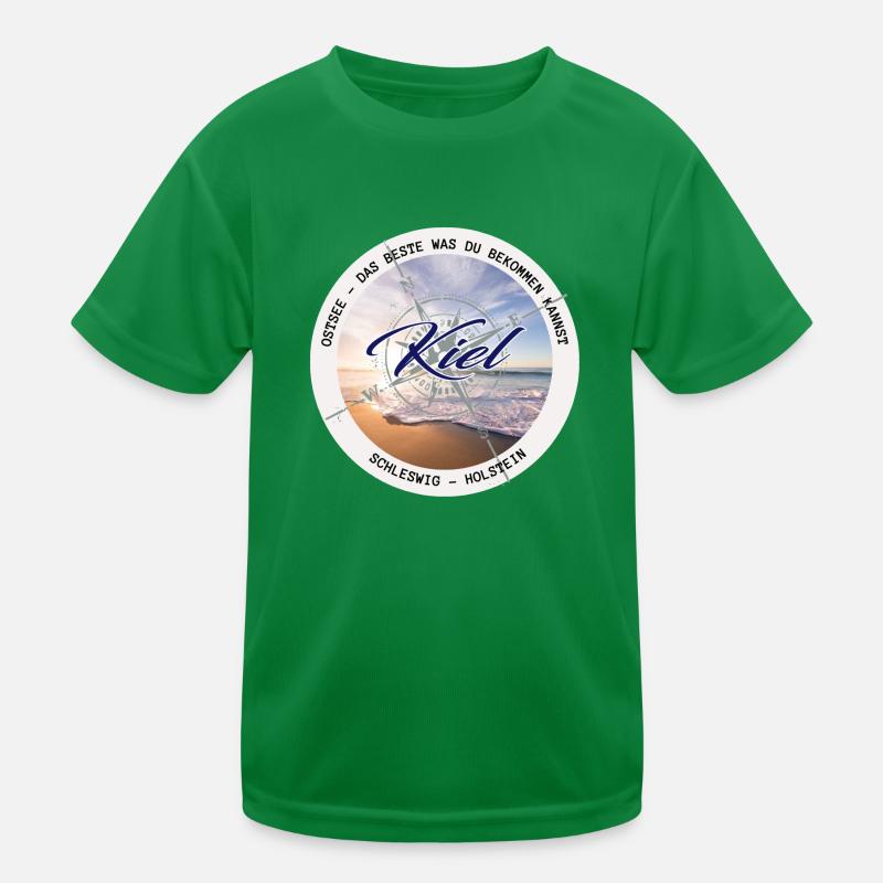 Ostsee Kiel Kinder Funktions-T-Shirt