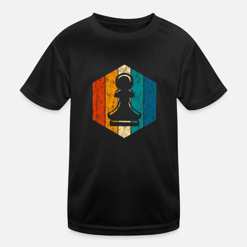 Échecs de jeu d’échecs de jeu d’échecs - T-shirt sport Enfant - noir