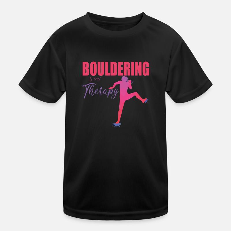 Bouldern Kinder Funktions-T-Shirt