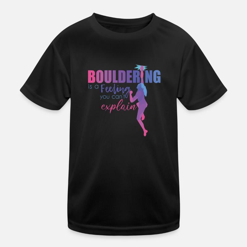 Bouldering Kids Functional T-Shirt