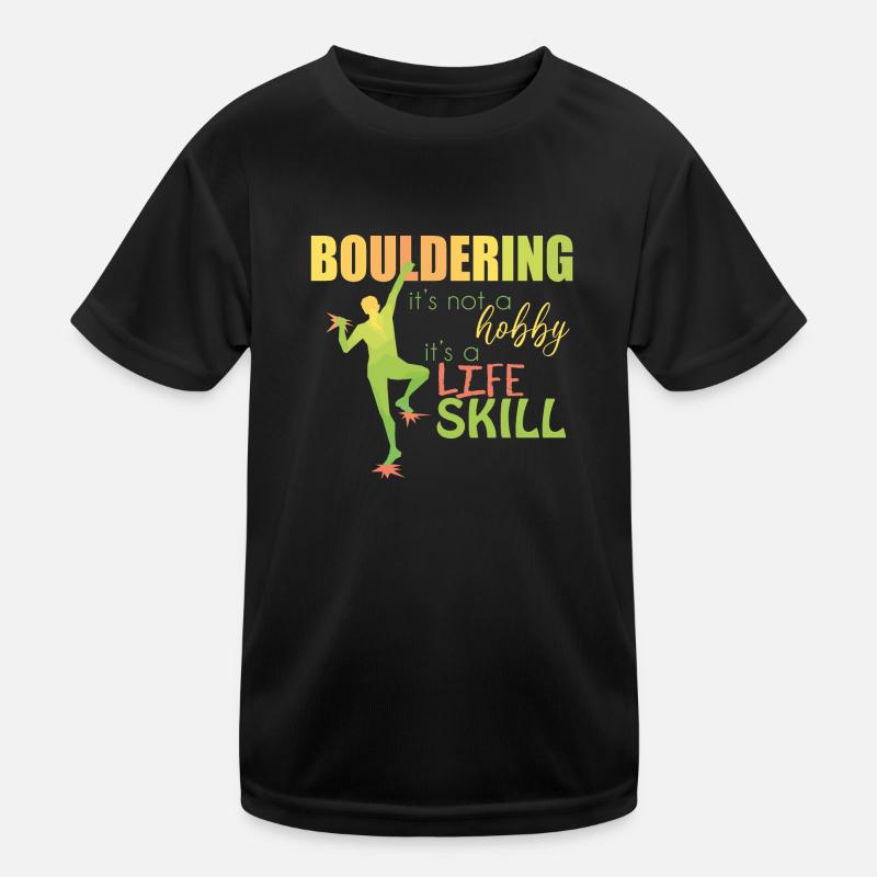 Bouldern Kinder Funktions-T-Shirt