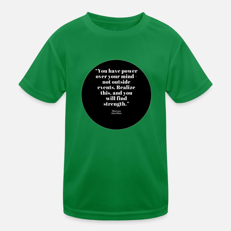 Marcus Aurelius Zitat Kinder Funktions-T-Shirt