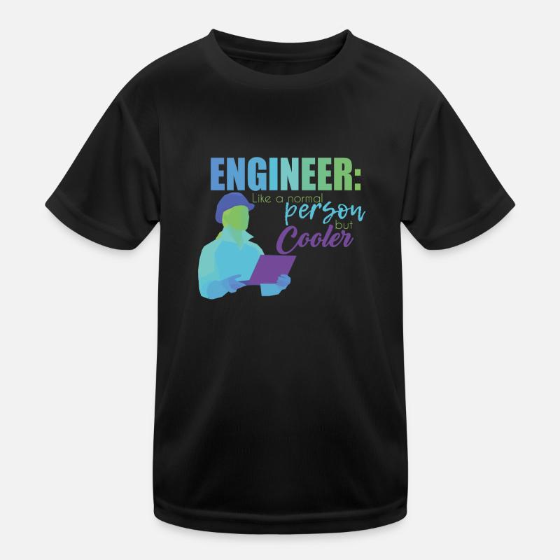 Ingénieur ingénieur technicien électrique Construction mécanique T-shirt sport Enfant