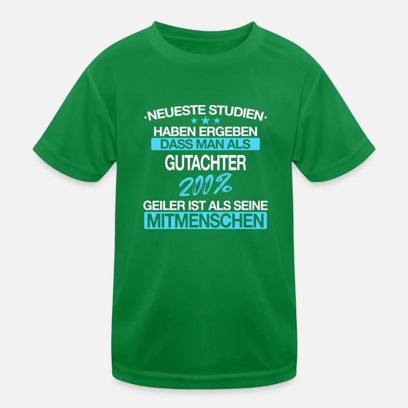 Gutachter Sachverständiger Beruf Spruch Geschenk Kinder Funktions-T-Shirt