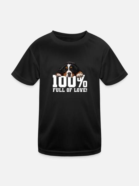 Bouvier bernois - T-shirt sport Enfant - noir - Devant