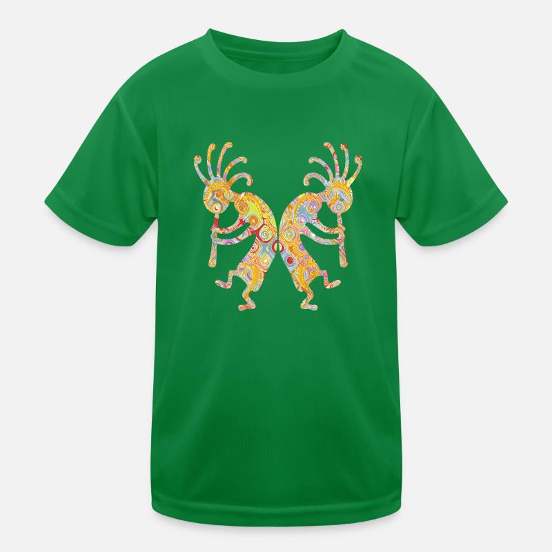 Native American Kokopelli Duo with Ornaments 2 T-shirt sport Enfant